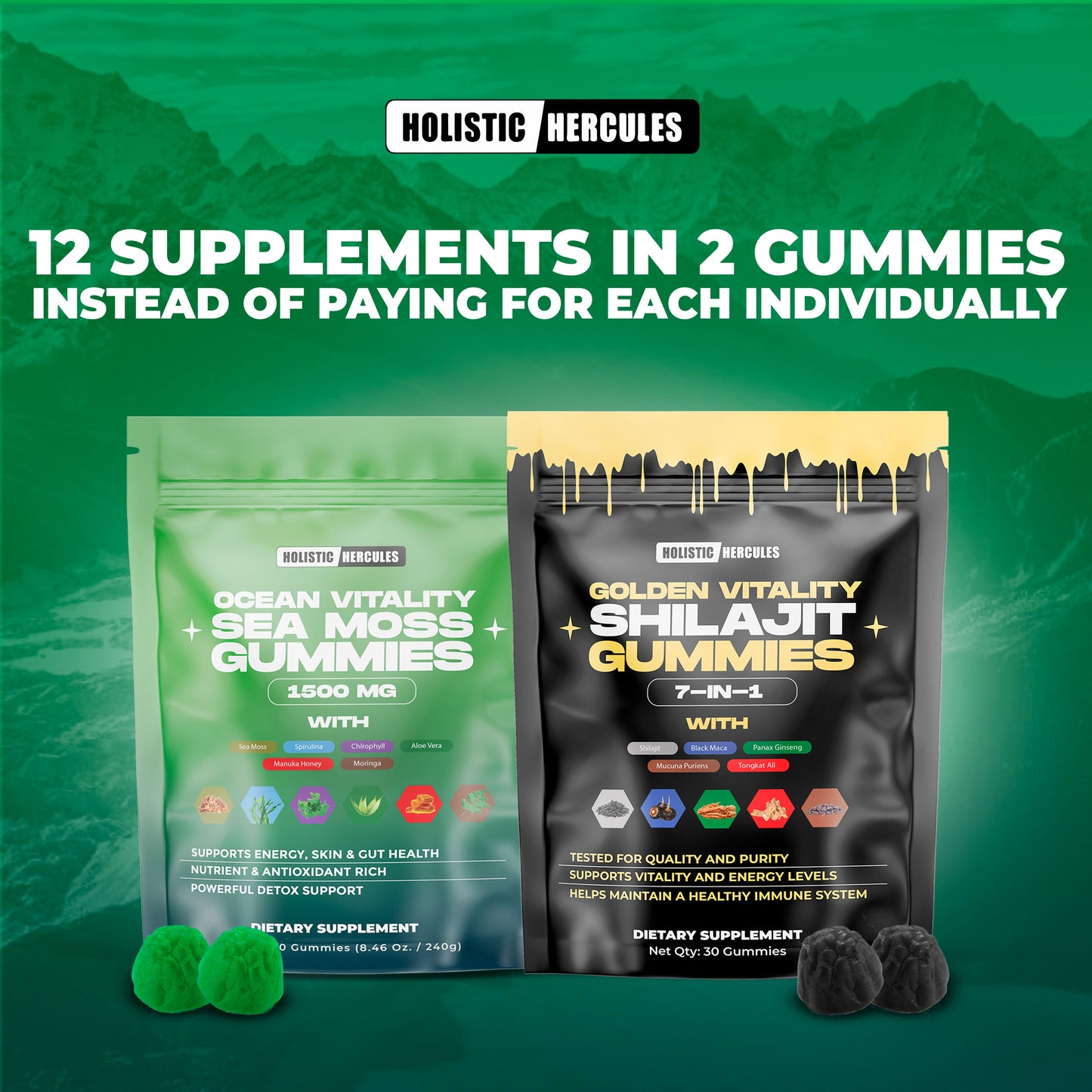 Hercules Stack Gummies Bundle