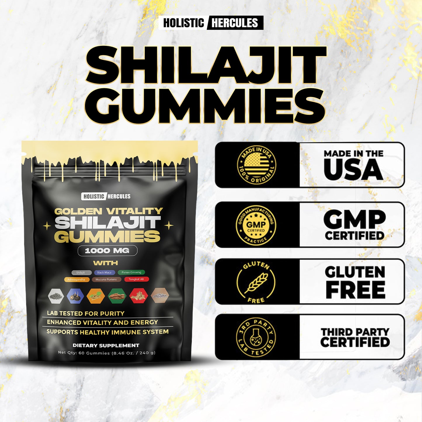 Organic Daily Shilajit Gummies